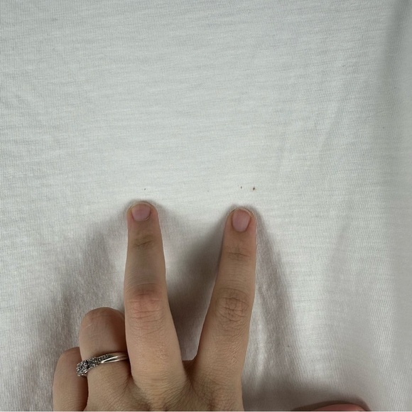 Faherty White Sunwashed 100% Organic Cotton Crew Short Sleeve Tee Size Small - Picture 6 of 6